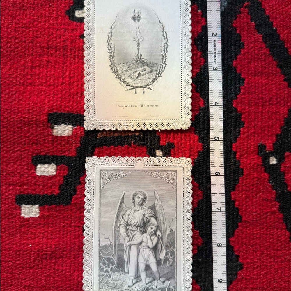 Two Vintage Holy Cards